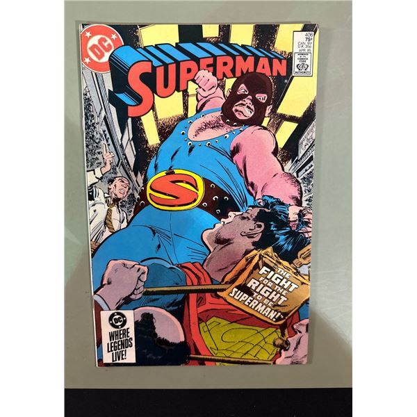Superman #406 (Apr 1985, DC) The Fight for the Right to Be Superman!