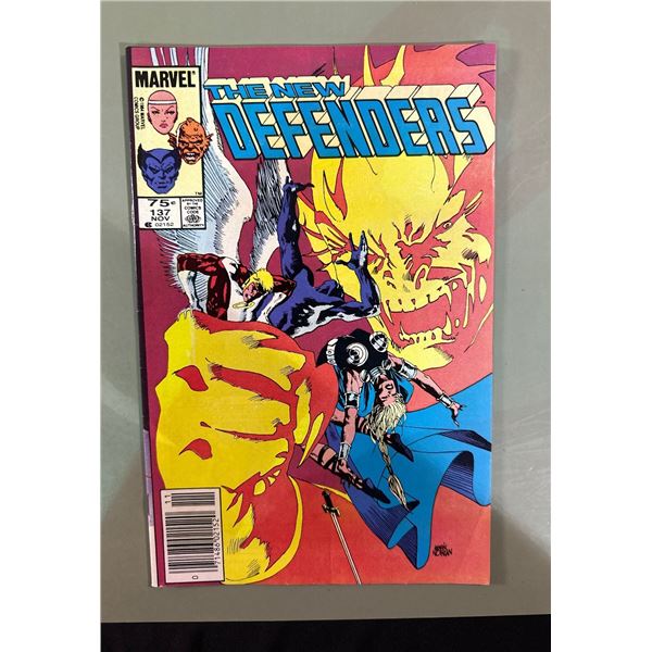 The New Defenders #137 (Marvel, 1984) Star Wars Arcade Game Ad on Back