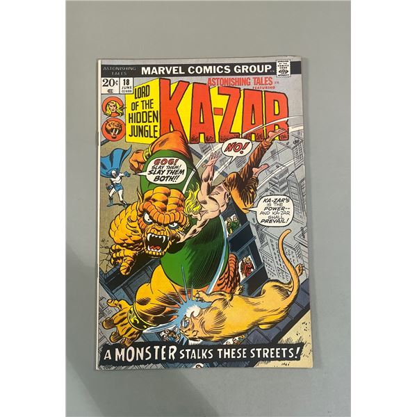 Astonishing Tales #18 (Marvel, 1973) Ka-Zar Lord of the Hidden Jungle