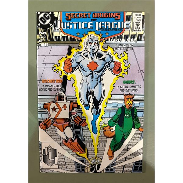 Secret Origins of Justice League International #34 (1988) DC Comics