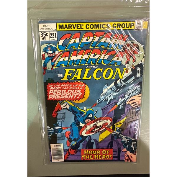 Marvel Comics Captain America and Falcon #221 (May 1978) Hour of the Hero!