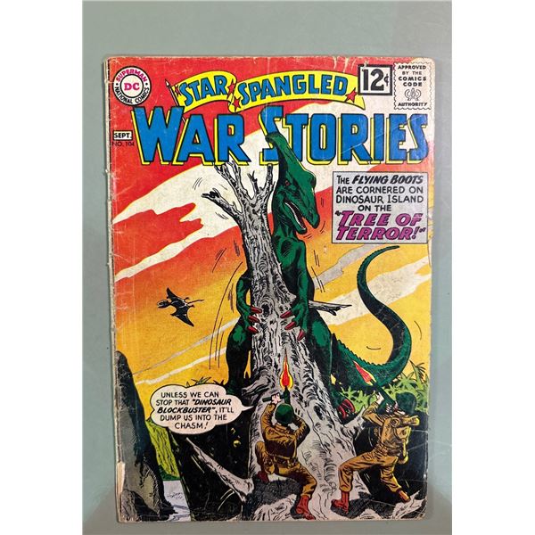 Star Spangled War Stories #104 (DC, 1962) Dinosaur Cover Tree of Terror