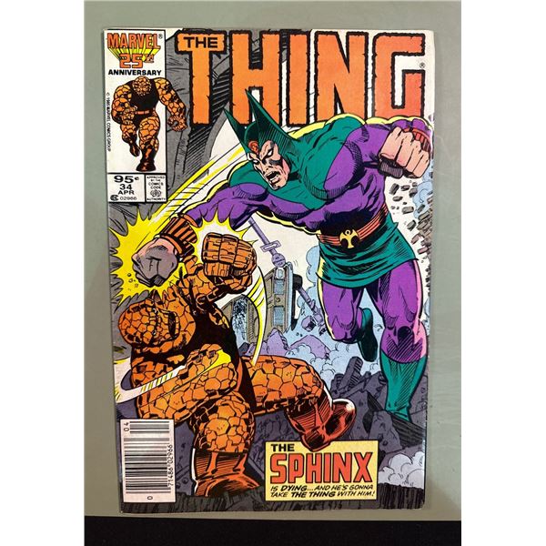 The Thing #34 (Marvel, 4/86) The Thing vs The Sphinx, Canadian Price Variant