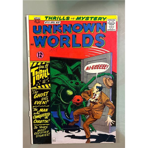 Unknown Worlds #55 (ACG, 1967) Thrills of Mystery Comic Book