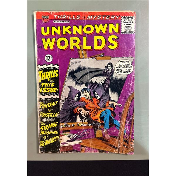 Unknown Worlds #32 (ACG, 1964) Thrills of Mystery Silver Age Comic