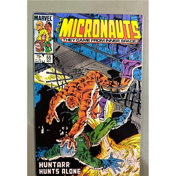 Micronauts #55 (Marvel, 1983) - "Huntarr Hunts Alone!" - Butch Guice