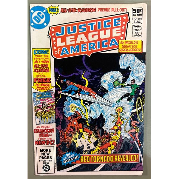 Justice League of America #193 (DC Comics, 1981) Red Tornado Origin