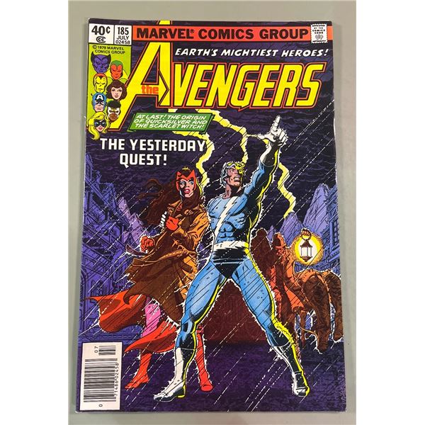 The Avengers #185 (Marvel, 1979) The Yesterday Quest! Scarlet Witch Origin