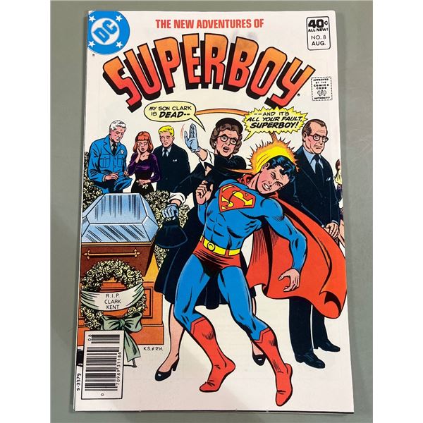 The New Adventures of Superboy #8 (DC Comics, Aug 1980) "Clark Kent Must Die!"