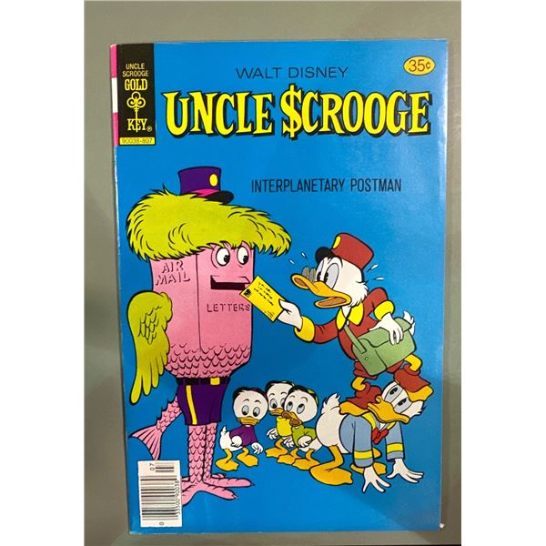Walt Disney Uncle Scrooge #154 Interplanetary Postman Gold Key Comic 1978