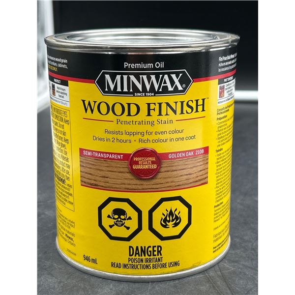 Minwax Golden Oak 210B Wood Finish Penetrating Stain, 946 ml