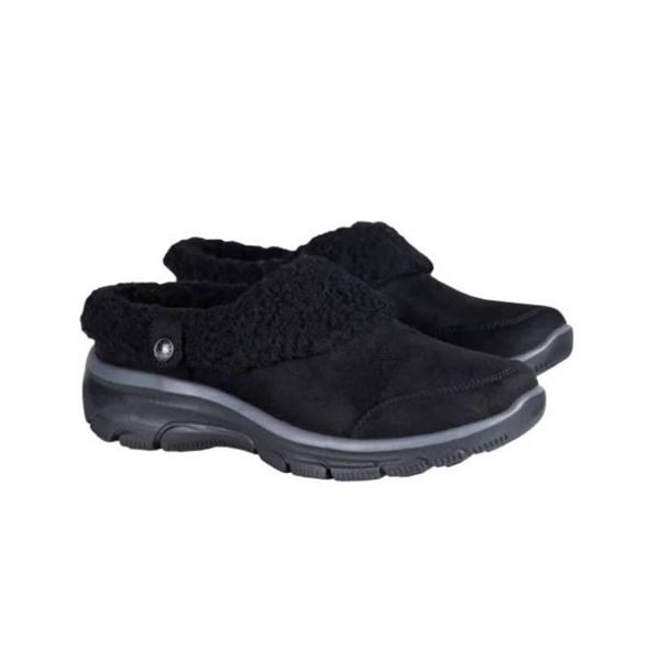 Skechers Women’s Lined Clog Size 8 Black Memory Foam Slip-On Shoes Size 8, Black