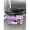 Image 2 : Skechers Women’s Lined Clog Size 8 Black Memory Foam Slip-On Shoes Size 8, Black