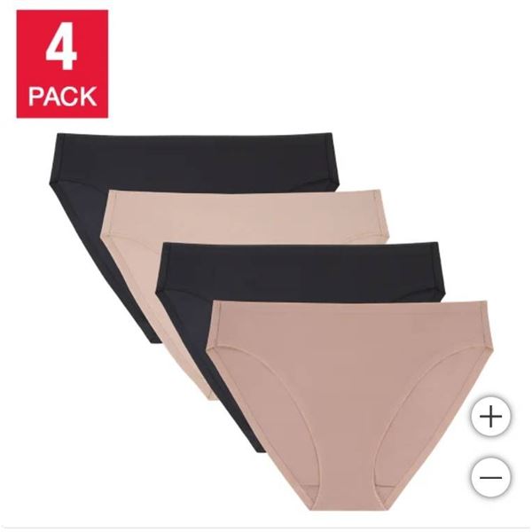 Halston Women’s Smoothwear Bikini, 4-pack – XXL