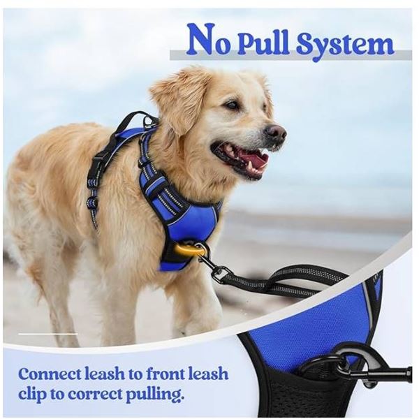 Rabbitgoo No-Pull Dog Harness – Medium Size – Adjustable
