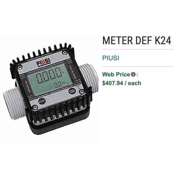 Piusi K24 Electronic Turbine Meter for Diesel