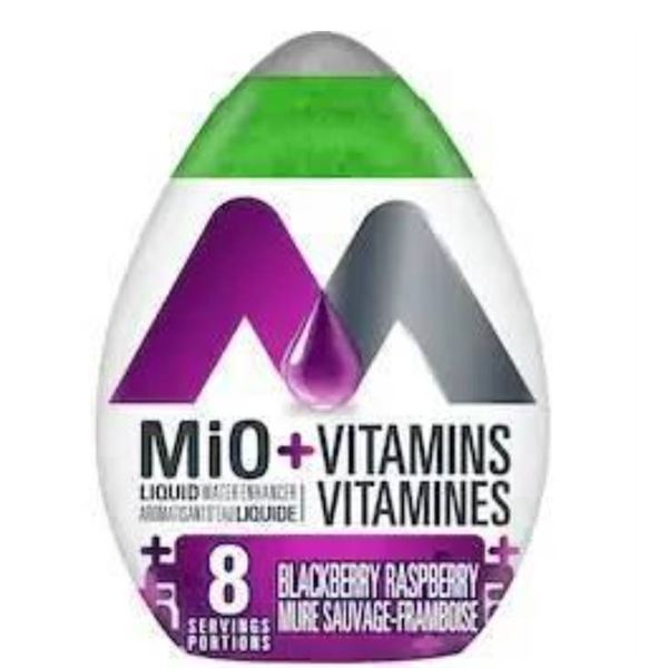 MiO Vitamins Blackberry Raspberry Liquid Water Enhancer 48 mL (4 Pack)