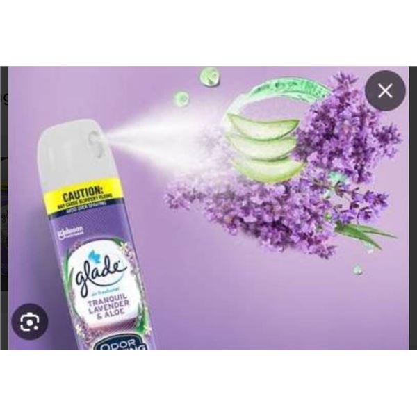6 Glade Tranquil Lavender & Aloe Air Freshener Sprays (275g Each)