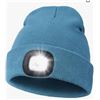 Image 1 : BK LED Toque – Blue Knit Beanie with Built-In LED Light