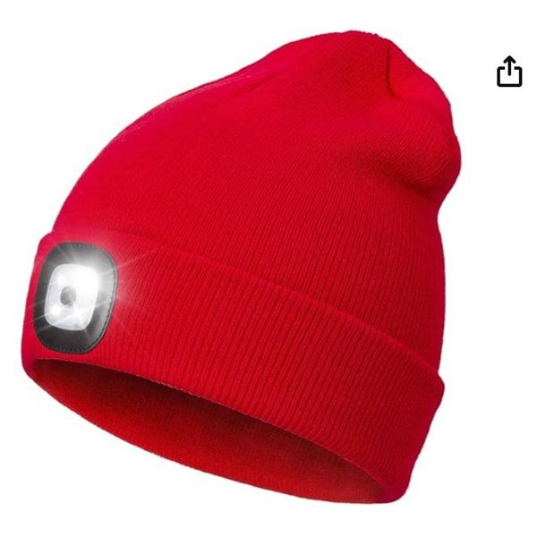 BK LED Toque with Built-in Light and Red Color Design