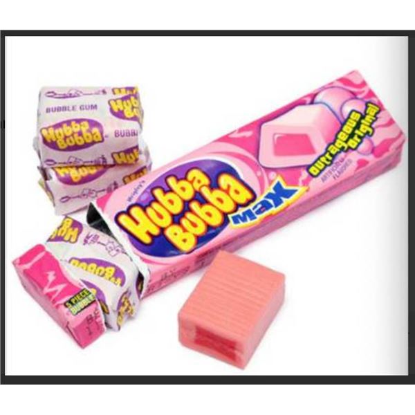 10 Hubba Bubba Max Outrageous Original Bubble Gum Pieces