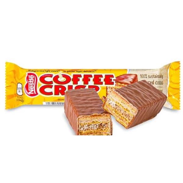 Lot of 9 Nestle Coffee Crisp Bars, 50g Each