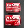 Image 2 : Lot of 2 Tylenol Extra Strength Acetaminophen Tablets, 24 Count Each