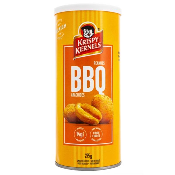 Lot of 4 Krispy Kernels BBQ Peanuts, 275g Each