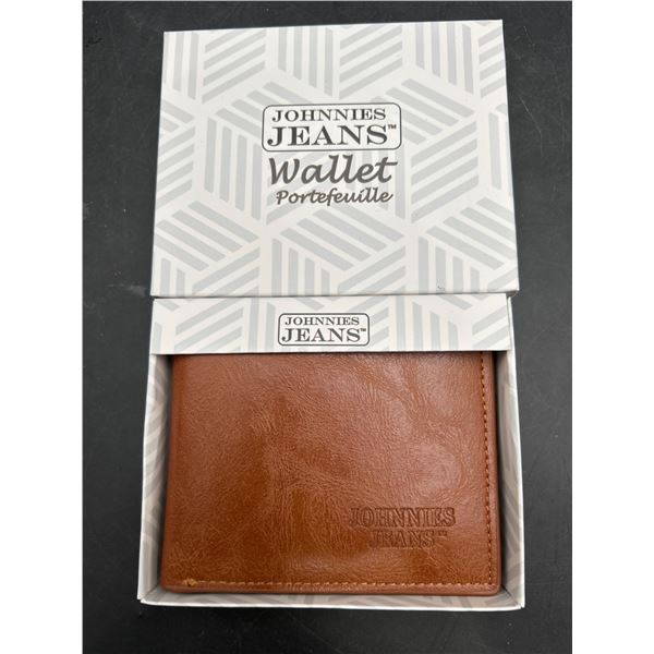 Johnnies Jeans Leather Wallet with Multiple Compartments