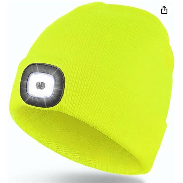 BK LED Toque in High-Visibility Yellow with Integrated Light