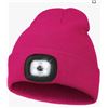 Image 1 : BK LED Toque Beanies With Built-In Light, Gray and Pink
