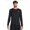 Image 1 : Under Armour Men’s Loose Fit Long Sleeve Shirt, Size XXL, Black