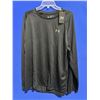 Image 2 : Under Armour Men’s Loose Fit Long Sleeve Shirt, Size XXL, Black