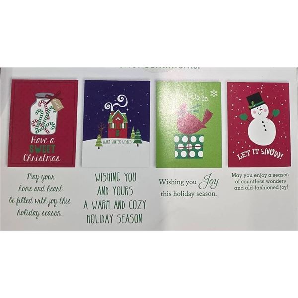 Deluxe Holiday Card Collection with Envelopes – Snowman Design