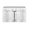 Image 1 : Eaton Weatherproof Box with Double Outlet – White