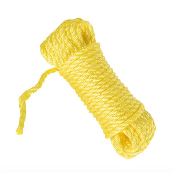 Lot of 3 Bundles of 3/16 in x 100 ft Twisted Rope in Polypropylene