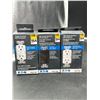 Image 3 : Eaton 15A Tamper Resistant GFCI and AFCI Receptacles (TRGF15BK, TRAF15W) Lot of 3