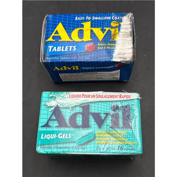 Lot of Advil Tablets  24pc and Liqui-Gels, 200 mg 16pc