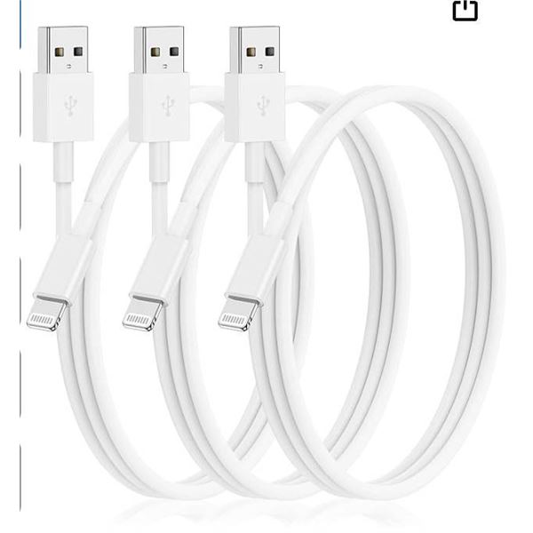 Naoteleii Phone Charging Cable 3 Pack for Fast Charge and Sync