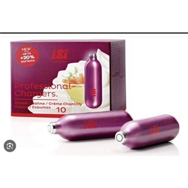 ISI Professional Chargers for Cream and Foams, 10 x 4 Packs