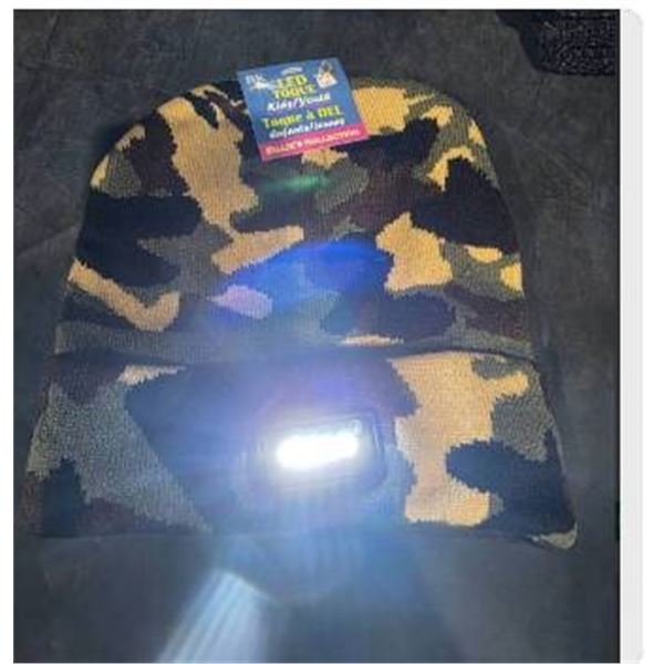 Billie’s Kollection LED Toque for Kids/Youth, Camouflage Design