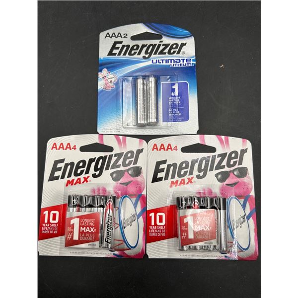 Lot of Energizer AAA2 Ultimate Lithium And AAA4 Max Batteries