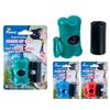 Image 1 : Lot of 6 Assorted Colour Paws Poop N’ Scoop Clean Up Bag Dispensers With Bags