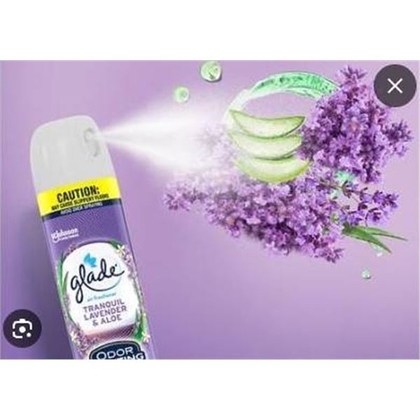 Glade Tranquil Lavender and Aloe Air Fresheners 6×8 oz Cans