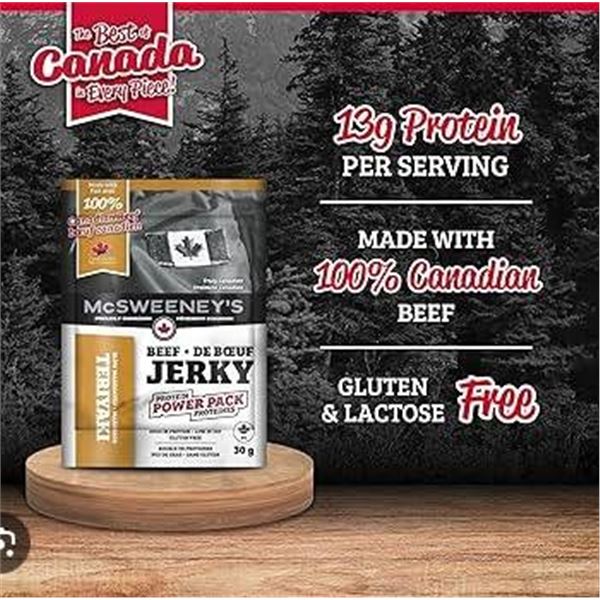 McSweeney’s Beef Jerky Protein Power PackS – 8x30g