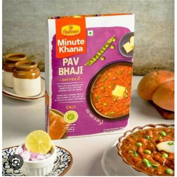 Minute Khana Pav Bhaji Ready-To-Eat Meal, Mild, 4X300g