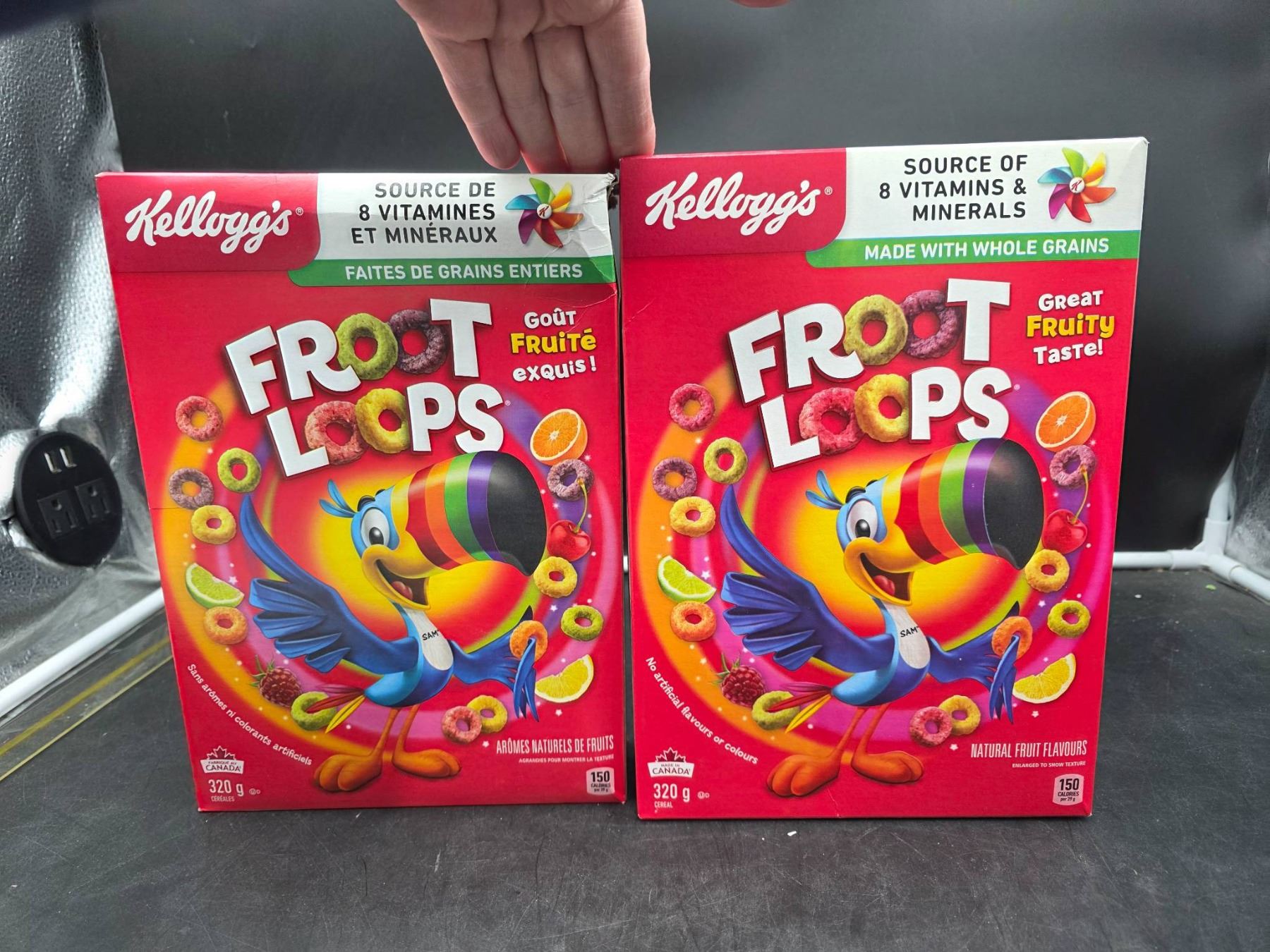 Froot Loop Boxes Kellogg’s Froot Loops Cereal Boxes, 2X345g