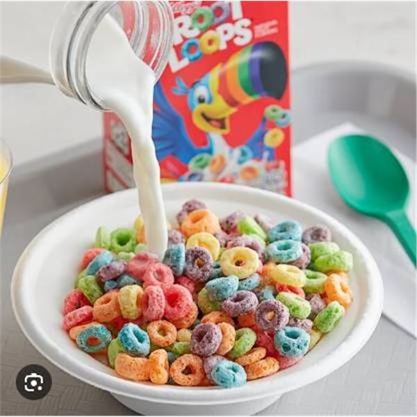 Kellogg’s Froot Loops Cereal Boxes, 2X345g