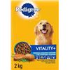 Image 1 : Pedigree Vitality+ Dog Food 2kg, Roasted Chicken and Vegetable Flavour