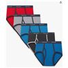 Image 1 : Fruit of the Loom Boys’ 5 Briefs, Size S/P (6-7), Multi-Color